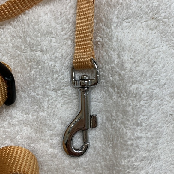 Harness with leash in gold/yellow NWOT - Picture 7 of 8